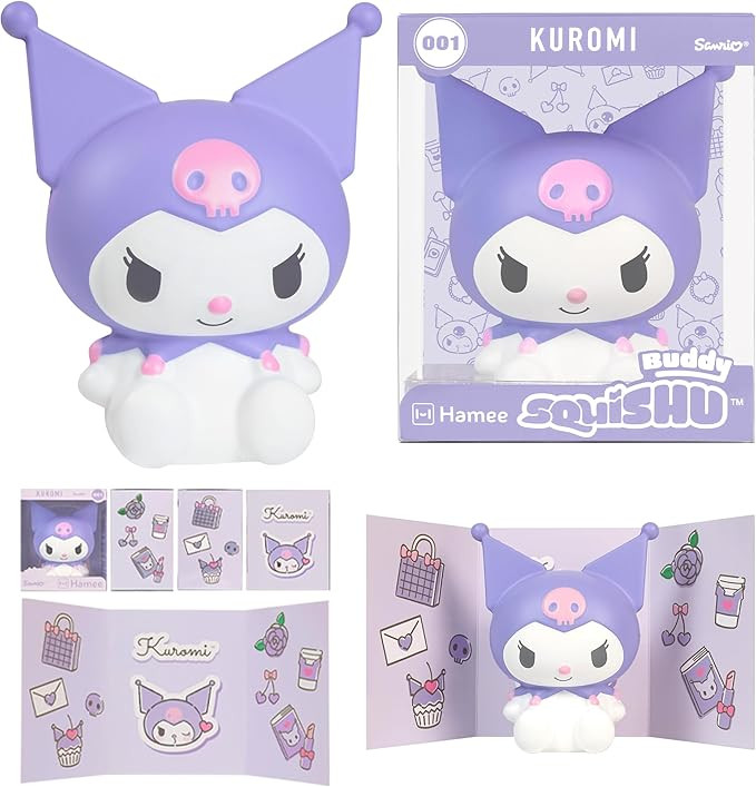 Hamee SquiSHU Buddy Hello Kitty and Friends Kuromi, Cute Birthday Gift, Official Merchandise, Toy... | Amazon (US)