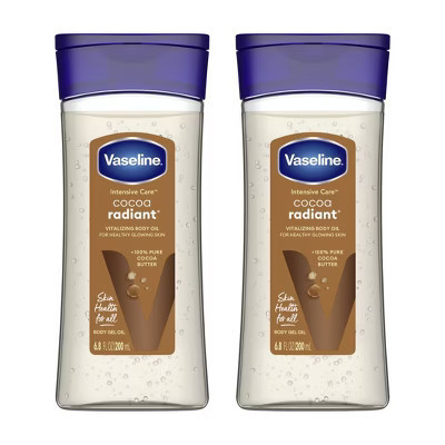 Vaseline 2 Pack/6.8 fl oz Each Intensive Care Cocoa Radiant Body Gel Oil Scented | Target