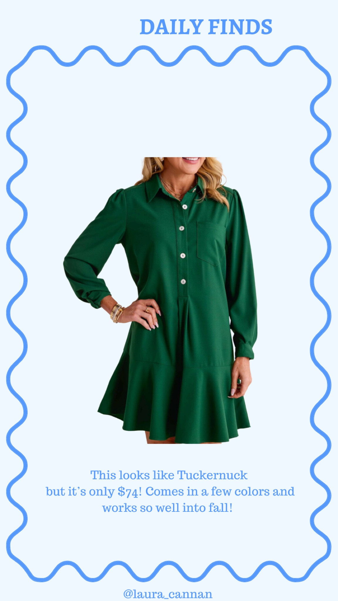 fall shirt dress 
tuckernuck dupe


#LTKFindsUnder100