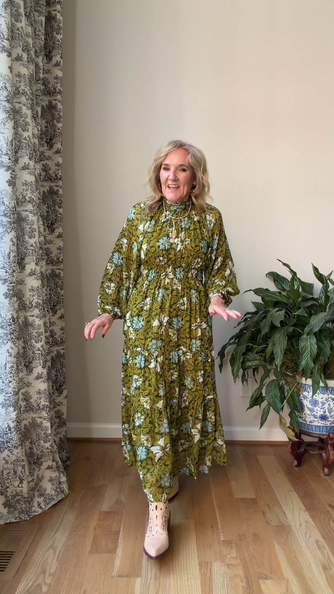 Somerset dress for fall. Wearing a small petite. I’d actually prefer the medium petite. Don’t size down. 

Fall wedding guess dress family photo dress 

#LTKOver40 #LTKWedding #LTKPetite