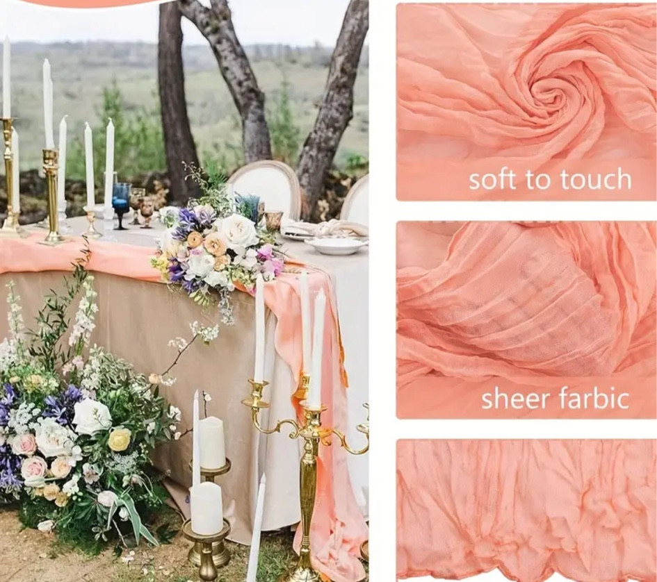 Coral table runners 

#LTKfindsunder50 #LTKSeasonal #LTKwedding