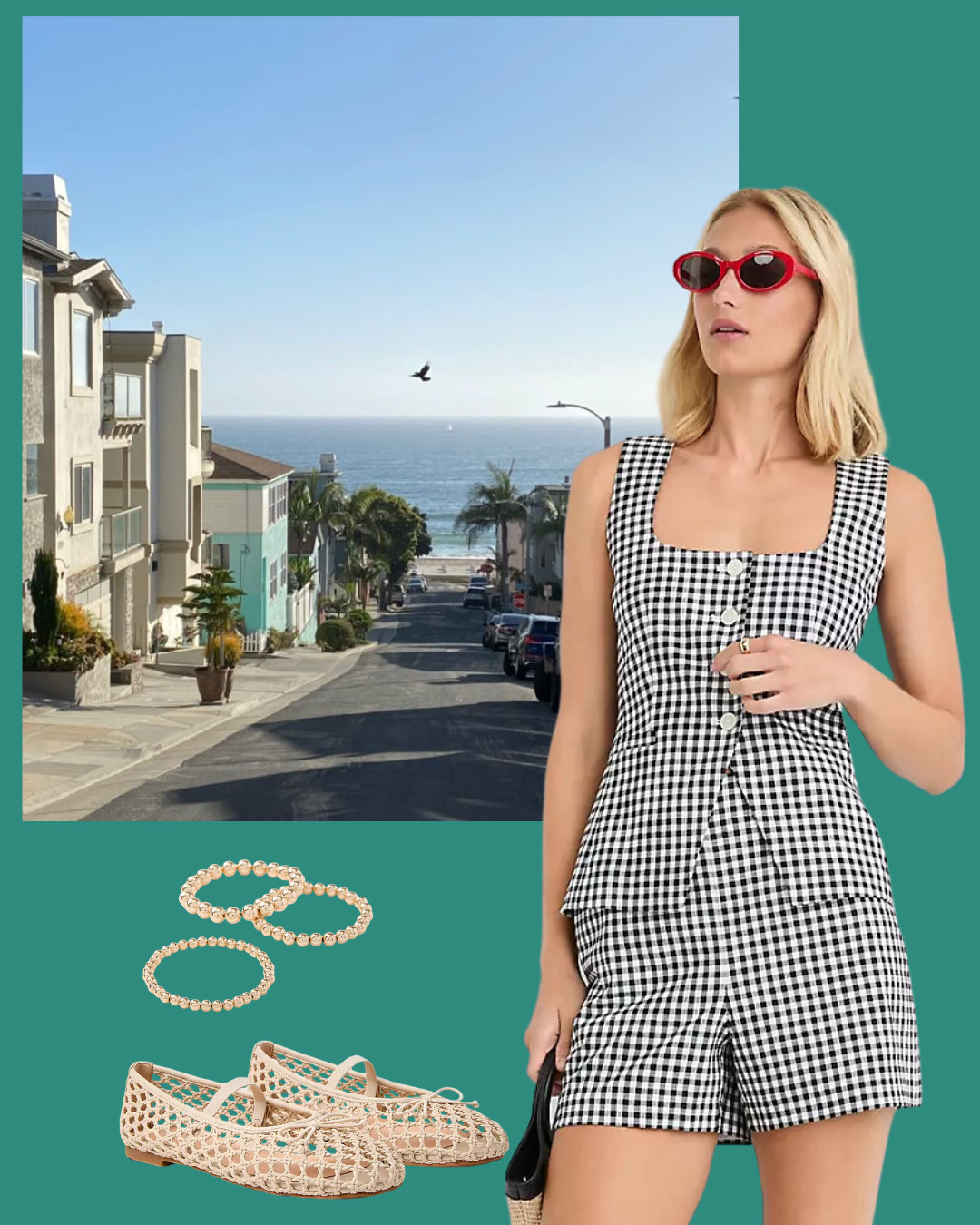 How cute is this matching gingham set?! Obsessed with this whole look from Loft! 

 #LTKgrwm #LTKootd #LTKmomlife