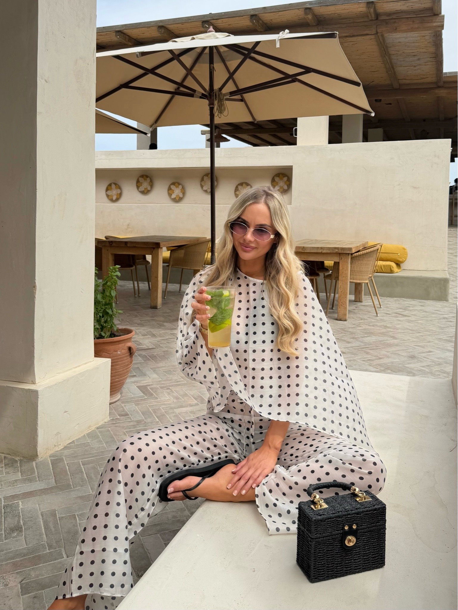 The polka dot era continues… but this time on vacay 🍸 ⚪️ 

ahhh girls when I saw this set I just had to have it. The polka dots are having a moment and I’m sooo here for it. The perfect set when you’re looking for a mixture of something cool and comfy yet still super glam ✨

#beachwear #holidayoutfits #beachcoverup #4thandreckless

#LTKuk #LTKsummer #LTKswimwear