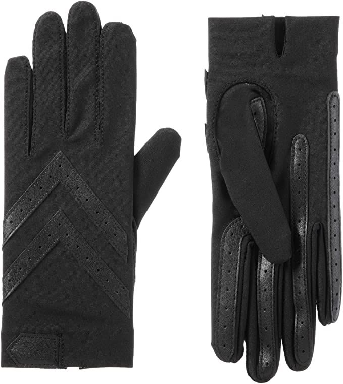 isotoner Womens Spandex Shortie Touchscreen, Gloves | Amazon (US)