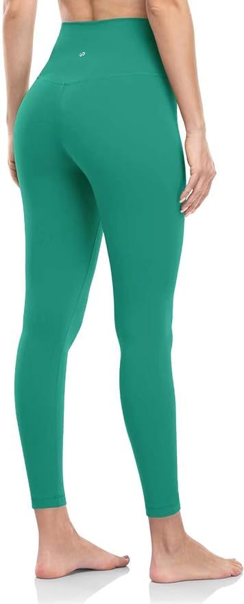 HeyNuts Pure&Plain High Waisted Yoga Leggings Workout Pants Ankle Length | Amazon (US)