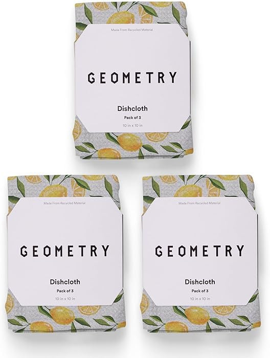 GEOMETRY Kitchen Dish Cloths - Spring & Summer Collection - Premium Dishcloths with Geoweave - Ab... | Amazon (US)