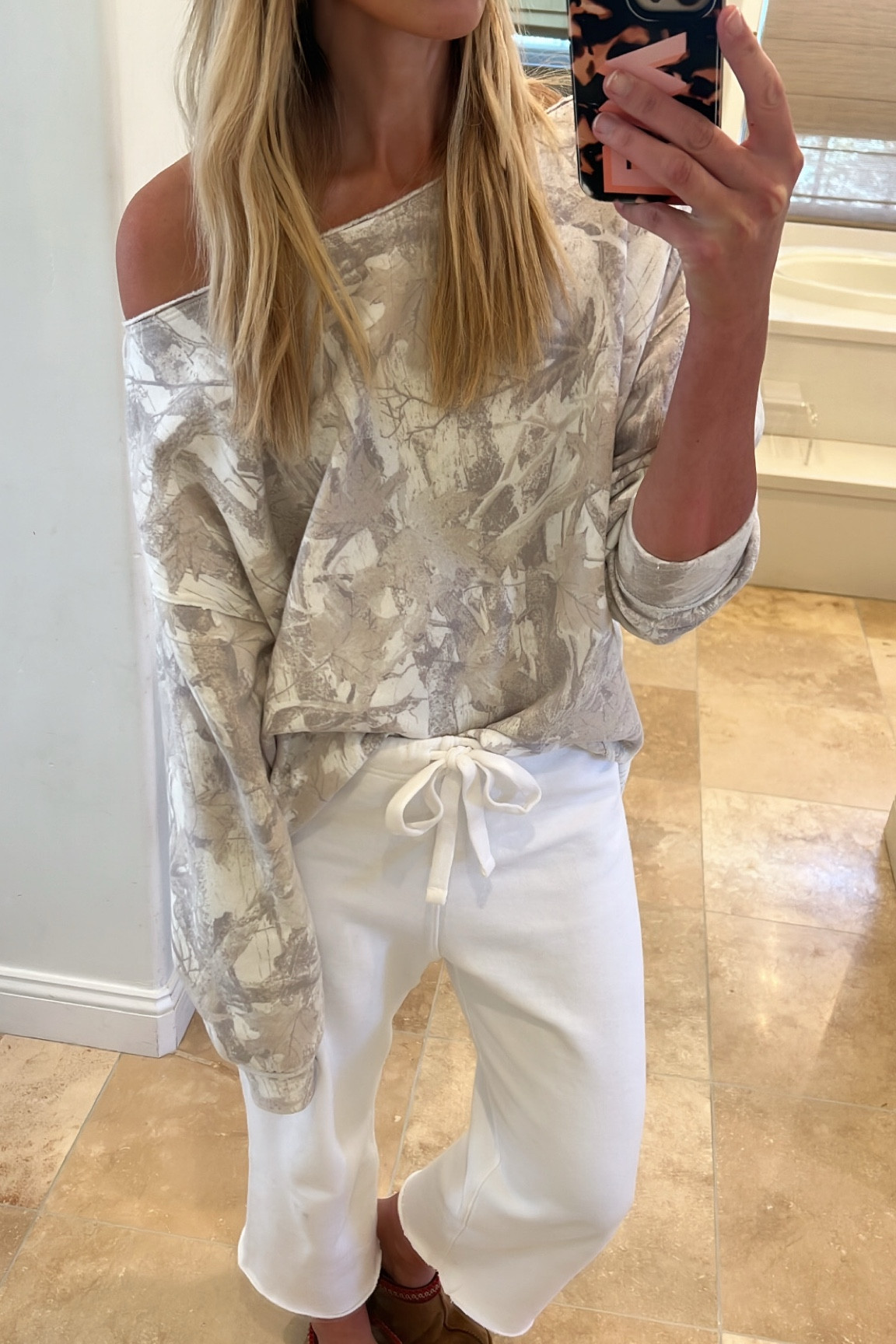 This woodland camo
Sweatshirt is so affordable! And off the shoulder too 

#LTKStyleTip #LTKFindsUnder50