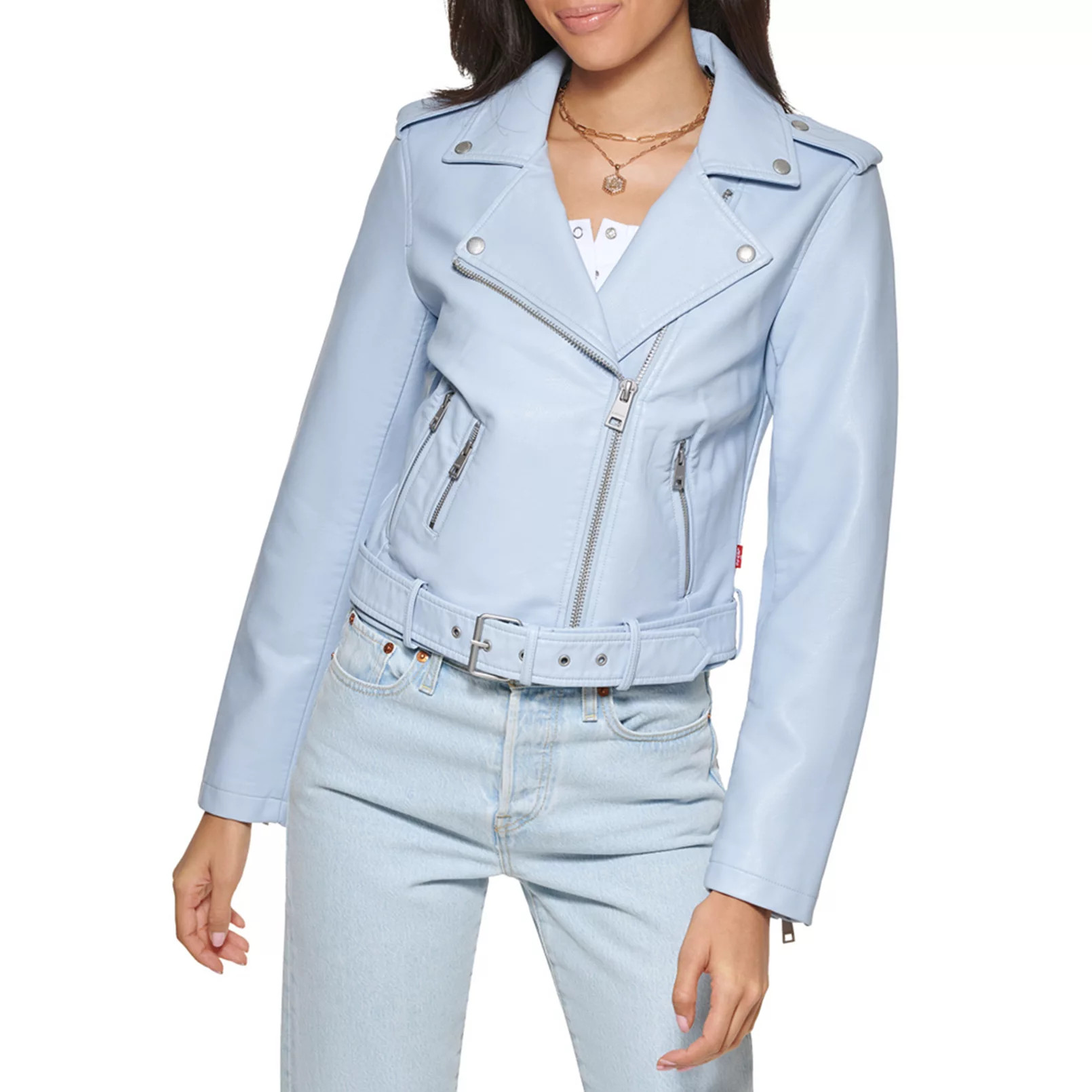 Women's Levi's® Belted Faux Leather Motorcycle Jacket | Kohl's