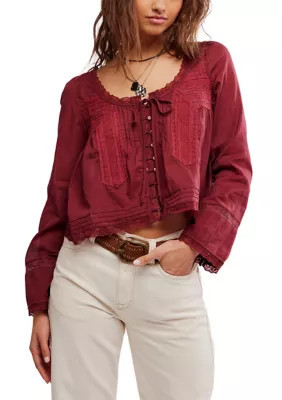 Free People Women's Forevermore Long-Sleeve Top, Large | Belk