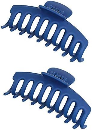 2 Pack Big Hair Claw Clips Nonslip Large Claw Clip for Women and Girls Hair,Strong Hold Grips Hair A | Amazon (US)