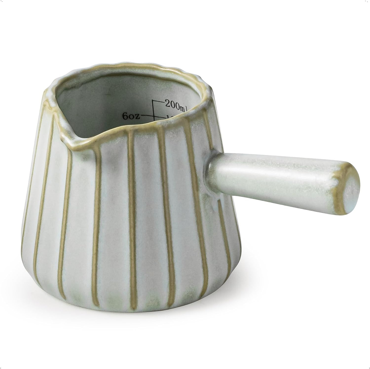 Espresso Cups, Ceramic Espresso Measuring Cup with Handle, Expresso Shots Cups with Scale, Espres... | Amazon (US)