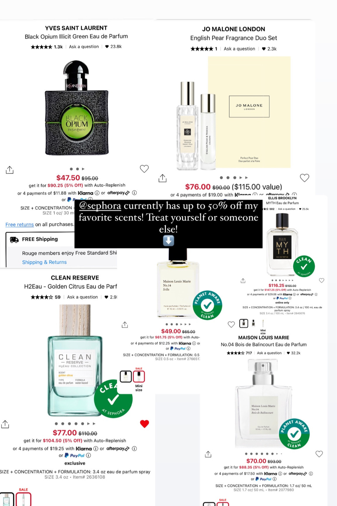 50% off Sephora perfumes?! Pls, I’m about to treat myself and stock up on Christmas gifts for all the perfume lovers in my life! 

#LTKsalealert #LTKbeauty #LTKfindsunder100