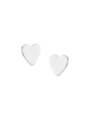 14K White Gold Heart Studs | Saks Fifth Avenue OFF 5TH