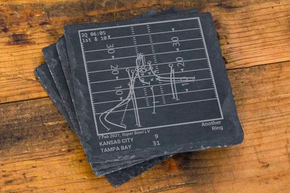 Greatest Buccaneers Plays: Slate Coasters set of 4 - Etsy | Etsy (US)
