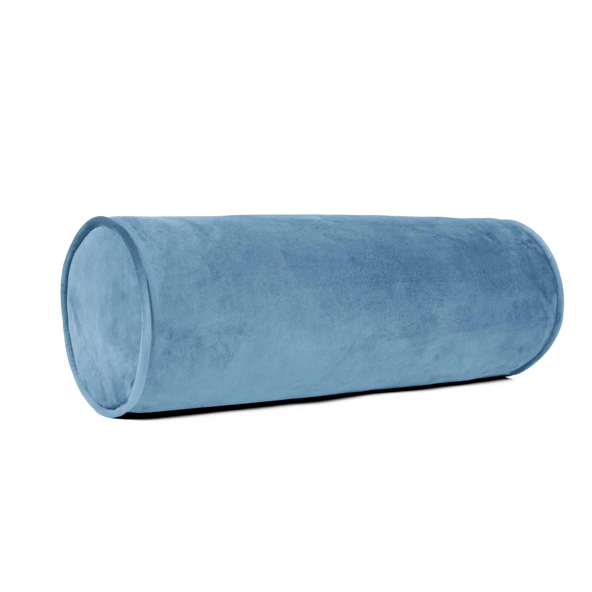 Sherry Kline Velvet Zippered Neck Roll Bolster (Set Of 2) (Set of 2) | Wayfair North America