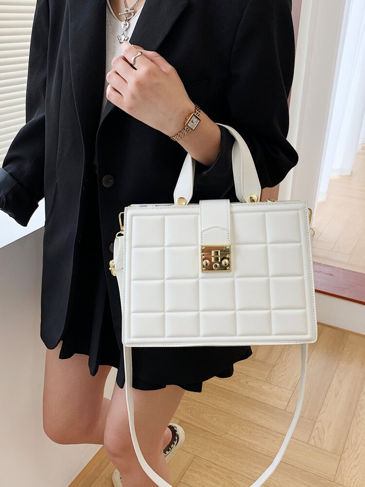 Plaid Tote Bag | SHEIN