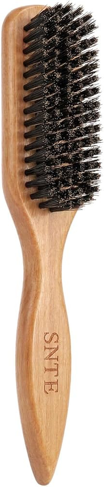 100% Boar Bristle Slick-Back Brush | Natural Wooden Styling Tool to Restore Shine & Frizz Control... | Amazon (US)