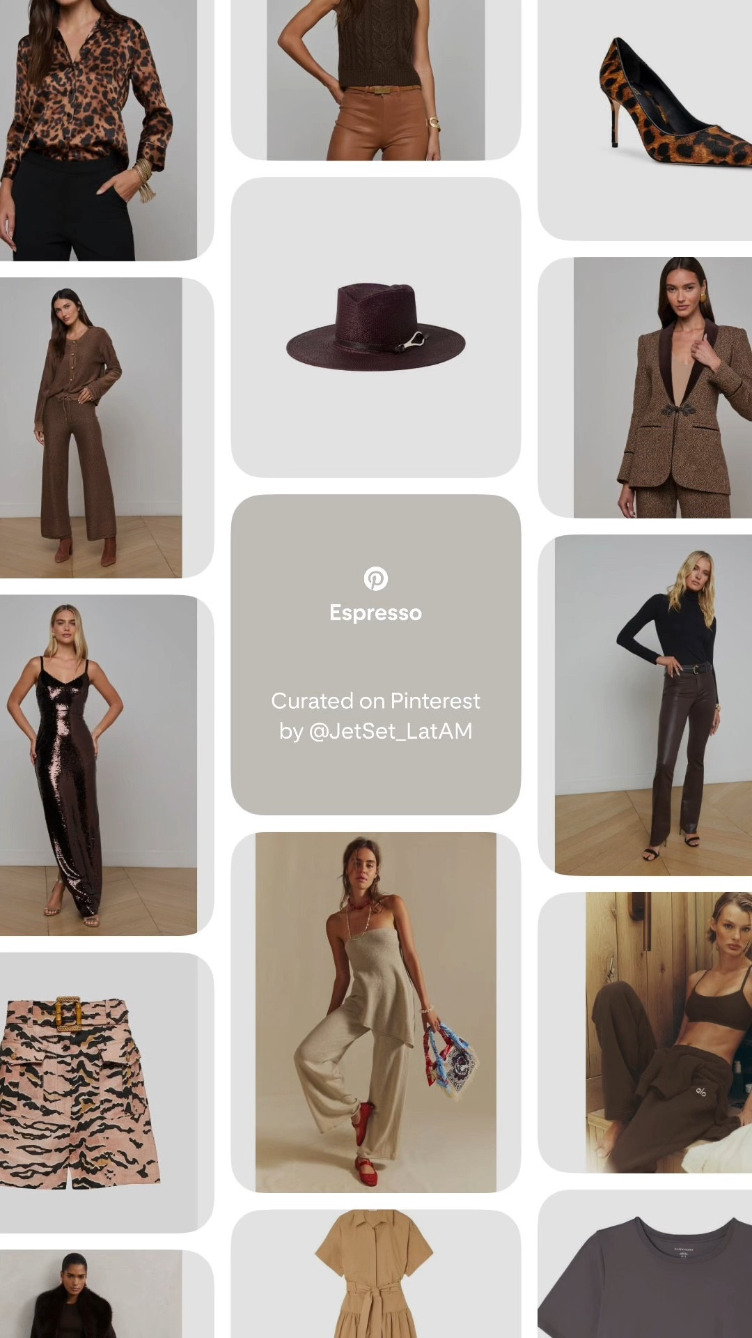 An elevated edit of espresso tones—satin, knits, tailored sets, and the rich neutrals that define quiet luxury. Each piece is curated to feel timeless, warm, and effortlessly chic, inspired by the earthy palettes of Latin America. Explore the full Espresso Collection on Pinterest, curated by JetSet_LatAM, and shop the looks on LTK.

#LTKHoliday #LTKCyberWeek #LTKGiftGuide