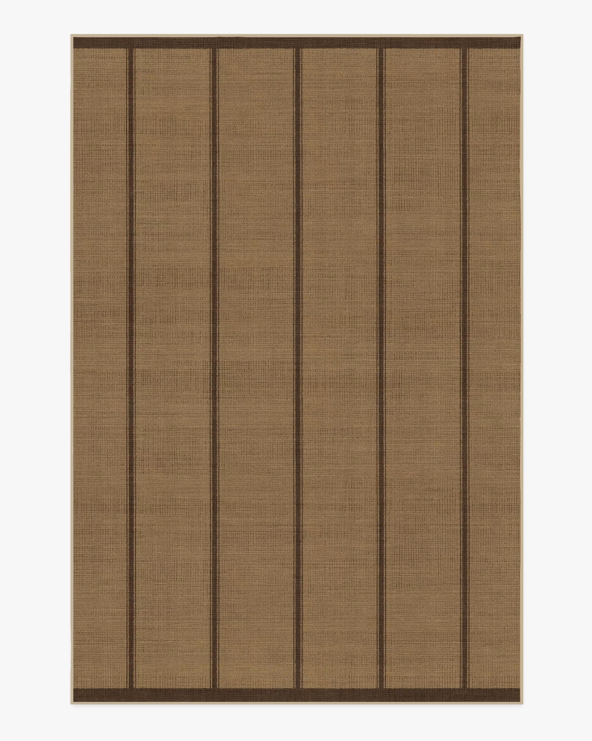 Architectural Digest Harvest Stripe Brown Re-Jute Rug | Ruggable | Ruggable