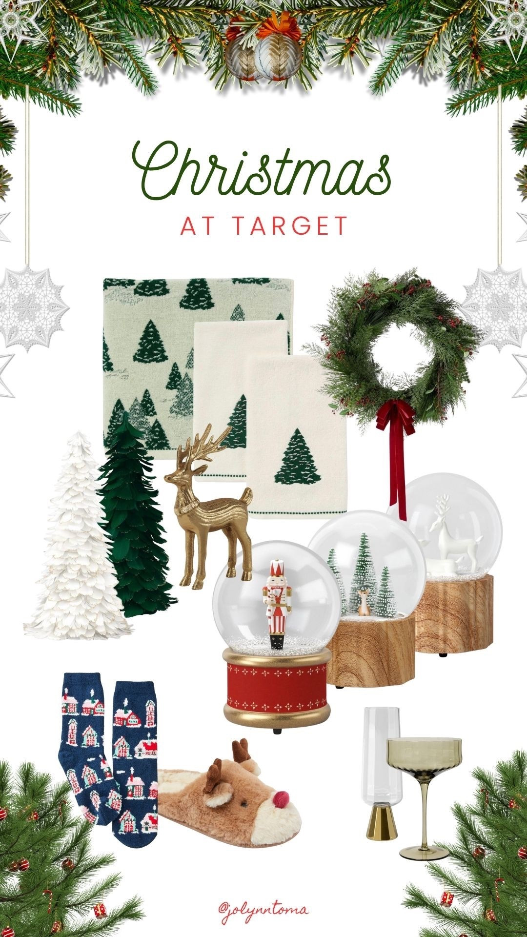 Target has some of the cutest Christmas decor!

#christmas #target #decor #holidays #holidaydecor #merrychristmas #snowglobe #reindeer #wreath #christmastree 