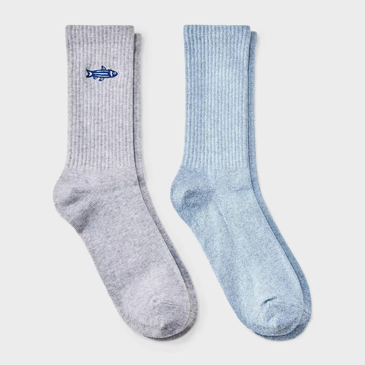 Men's Hybrid Dress Socks 2pk - Goodfellow & Co\u2122 Gray 6-12 | Target