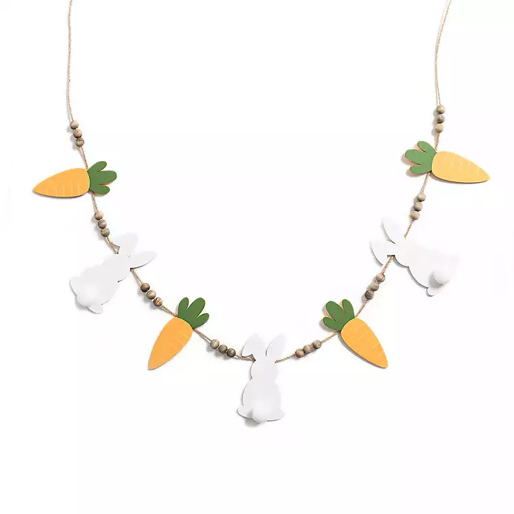 Bunnies and Carrots Easter Banner | Kirkland's Home
