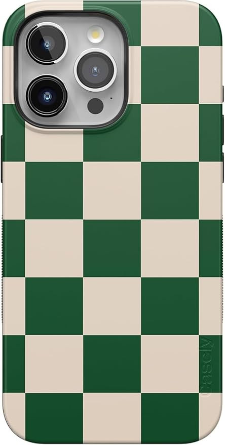 Casely iPhone 15 Pro Max Case | Fit Check | Green Checkerboard | Compatible with MagSafe | Bold P... | Amazon (US)