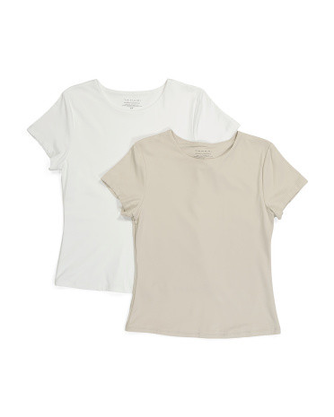 2pk Crew Neck Short Sleeve Tops | Marshalls