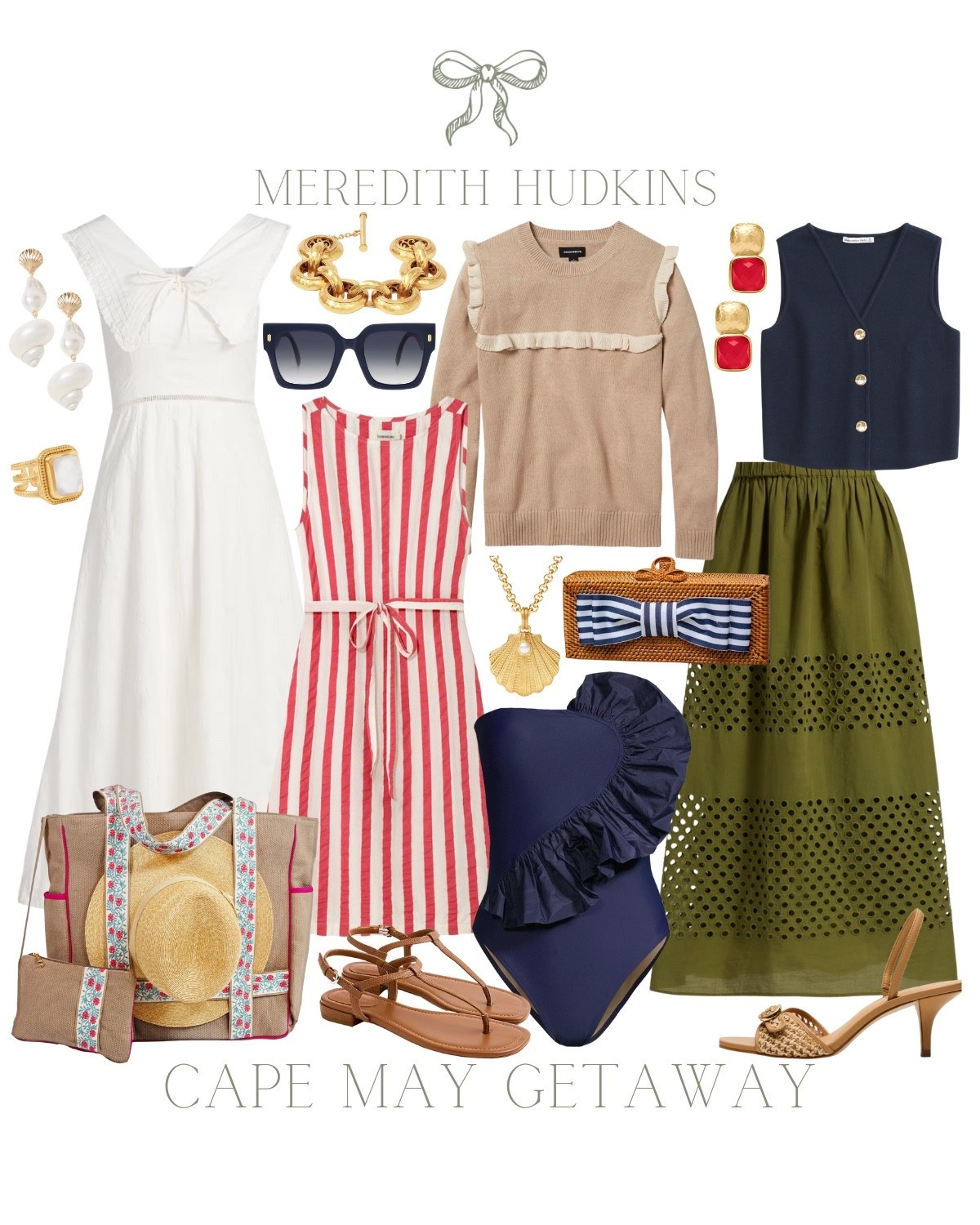 Cape May outfit inspiration! Classic finds for your next getaway. Meredith Hudkins, classic, timeless, chic, preppy, women’s fashion, coastal, fashion, summer, vacation, accessories, affordable 

#LTKFindsUnder100 #LTKStyleTip #LTKSaleAlert