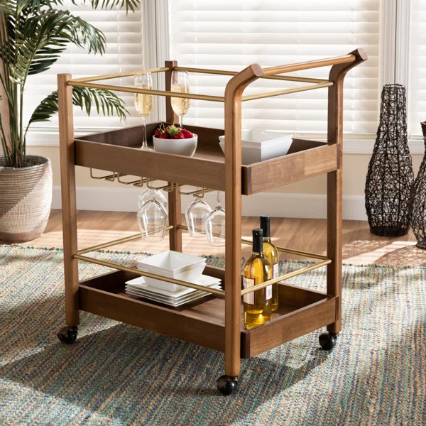 Hydeville 2-Tier Bar Cart | Wayfair North America