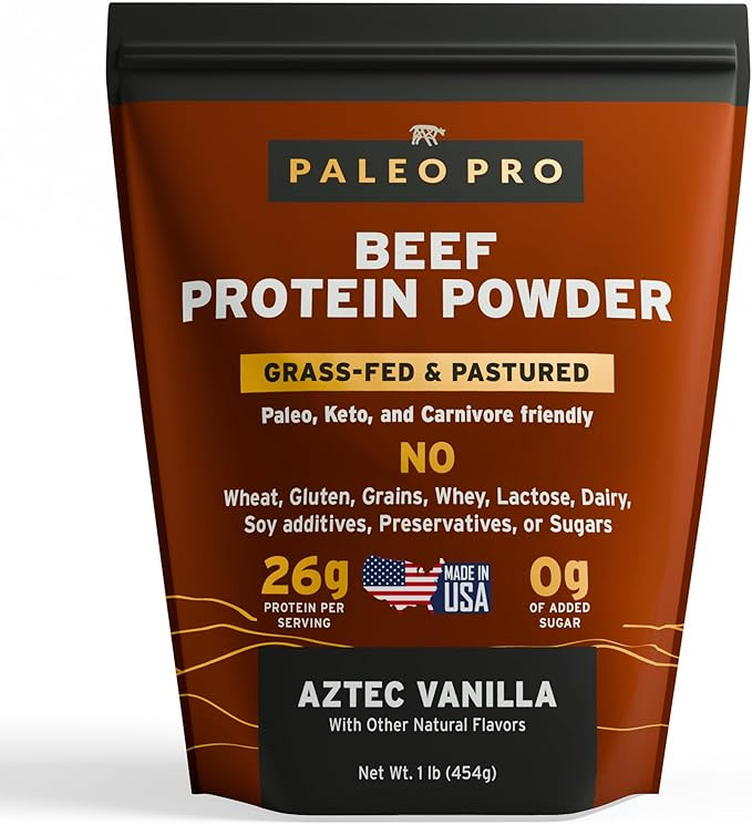 Paleo Pro 26G Beef Protein Powder - Grass Fed Protein Powder Isolate - Pure Animal Based Pastured... | Amazon (US)