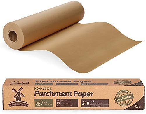 Unbleached Parchment Paper for Baking, 15 in x 200 ft, 250 Sq.Ft, Baking Paper, Non-Stick Parchme... | Amazon (US)