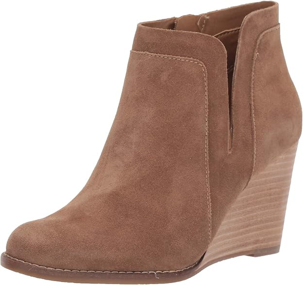 Amazon.com | Lucky Brand Women's Yabba Ankle Boot, Sesame, 10 | Platforms & Wedges | Amazon (US)