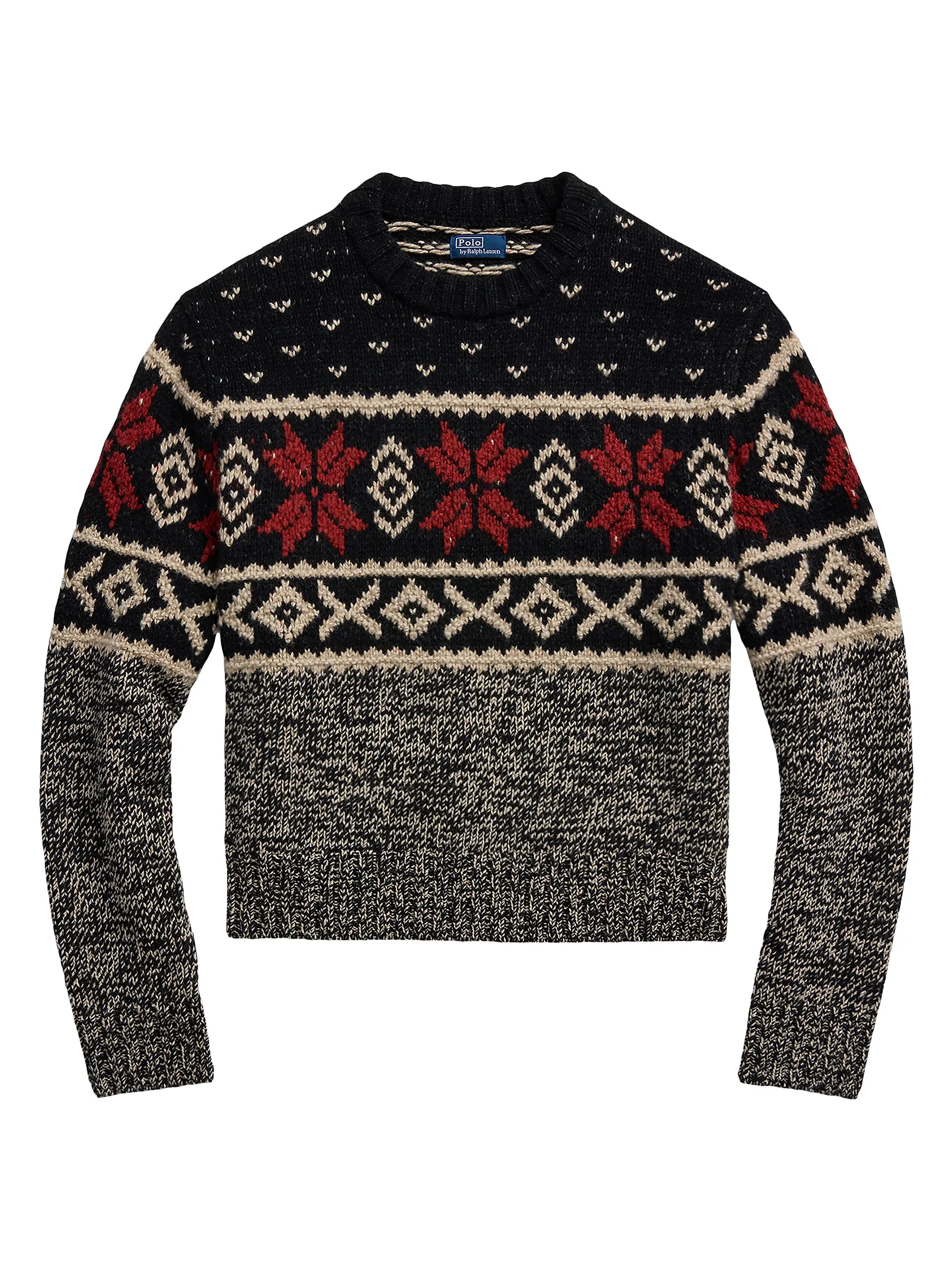 Jacquard Wool Knit Crewneck Sweater | Saks Fifth Avenue