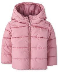 Toddler Girls Long Sleeve Puffer Jacket | The Children's Place