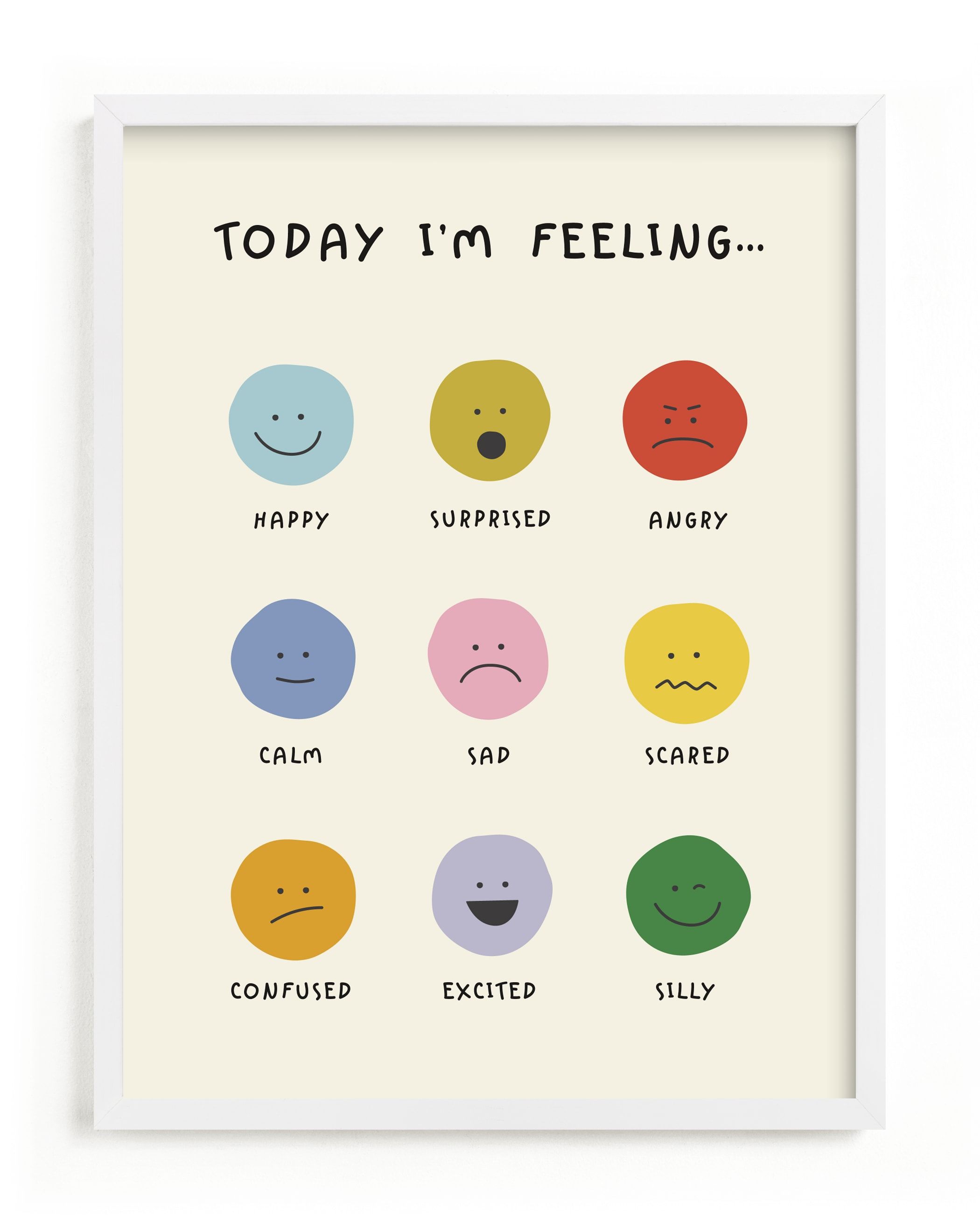"feelings" - Kids Open Edition Non-custom Art Print by Ellen Schlegelmilch. | Minted