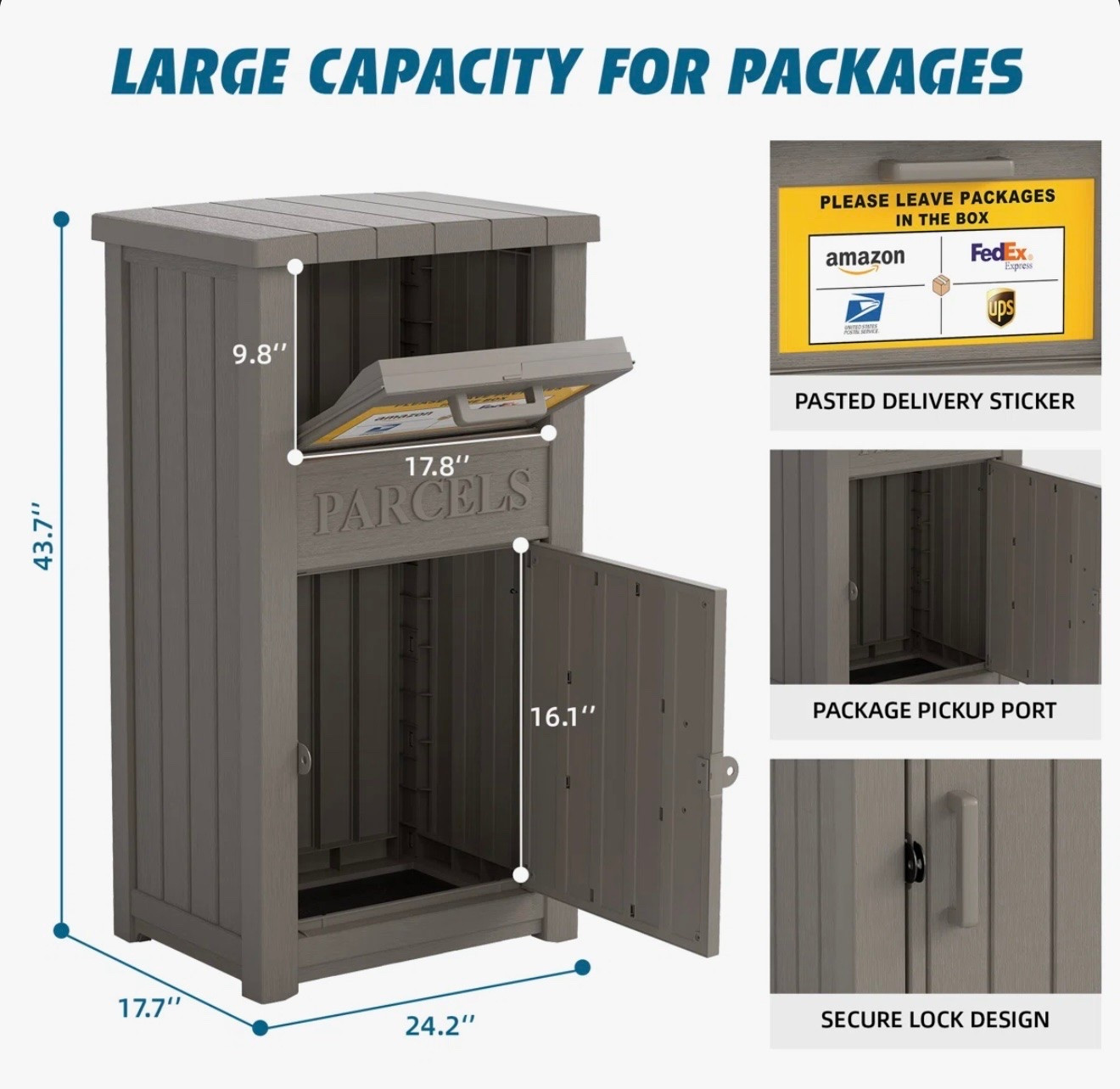 Porch package problems? Solved. 📦✨ This lockable resin package drop box from Wayfair keeps deliveries safe, dry, and out of sight while doubling as stylish outdoor storage. It’s weather-resistant, easy to assemble, and perfect for protecting your packages when you’re not home.

If you’re upgrading your front porch, this is one of those practical finds you’ll wonder how you lived without! 🤎

#LTKHome #WayfairFinds #PorchDecor #PackageDropBox #OutdoorStorage #HomeOrganization #HomeEssentials #LTKFinds #FrontPorchStyle #SmartHome

#LTKSaleAlert #LTKHome