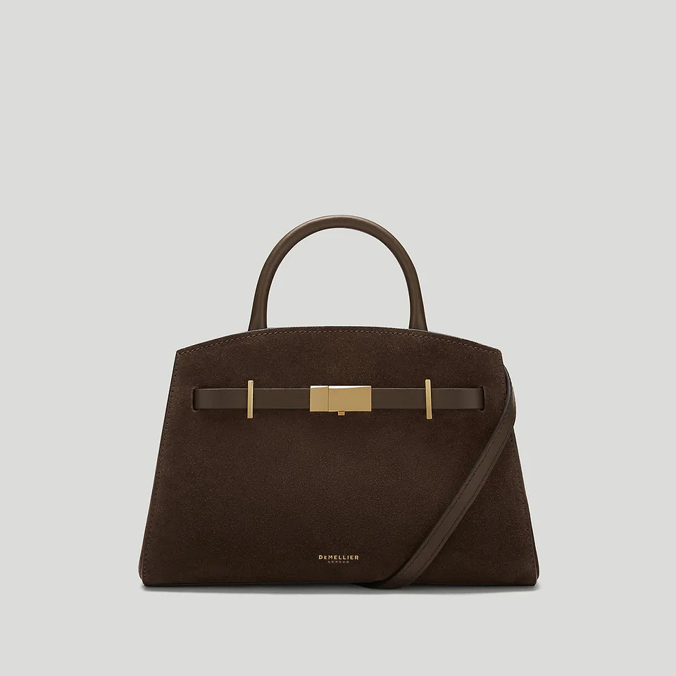 The Small Hudson | Mocha Suede & Mocha Smooth | DeMellier | DeMellier