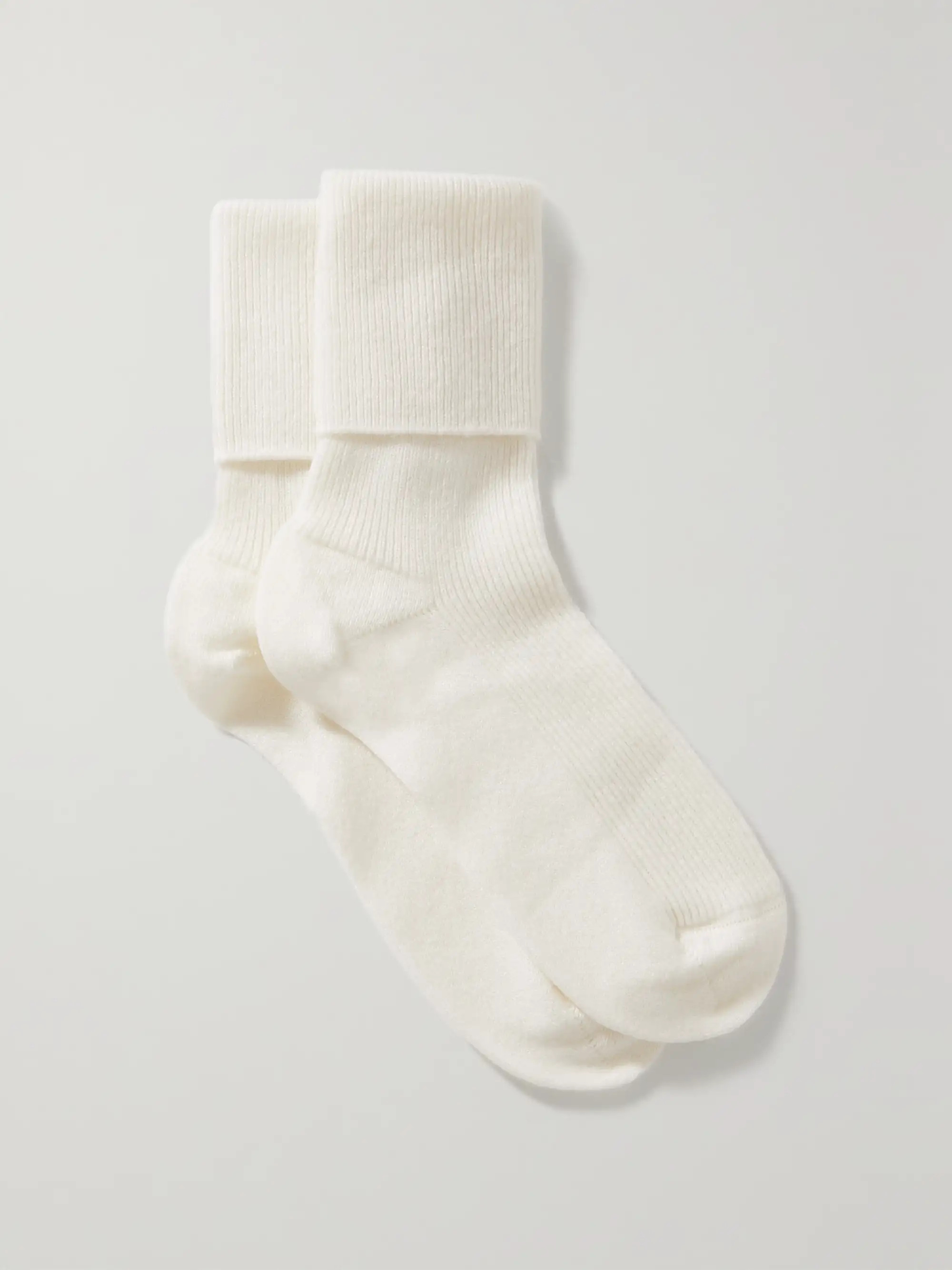 Ribbed cashmere-blend socks | NET-A-PORTER (US)