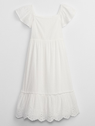 Kids Swiss Dot Flutter Dress | Gap Factory