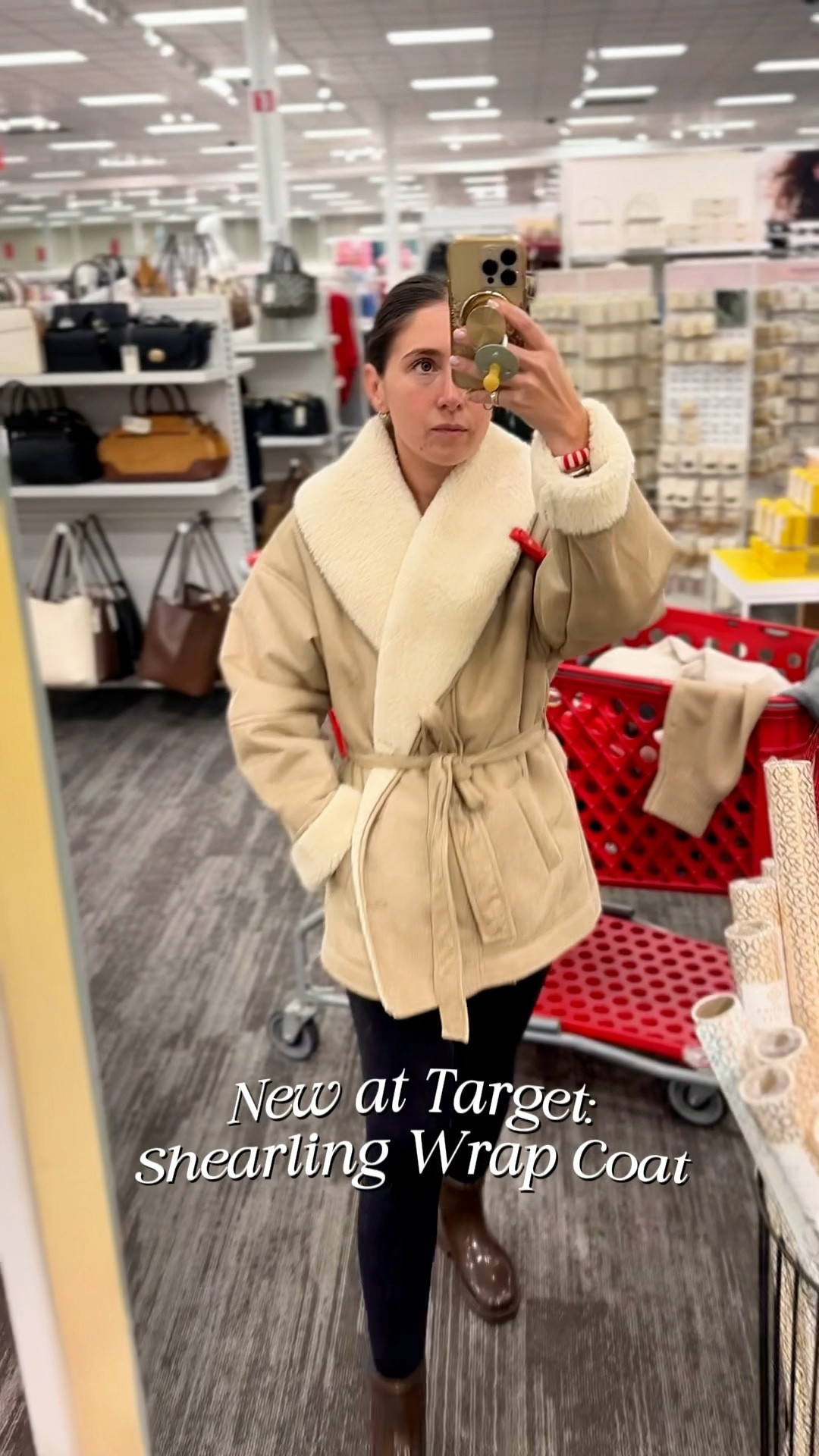 Target has outdone themselves again with their coats & jackets! How comfy & chic is this shearling wrap coat??? Looking expensive, but only $55!!!! 

#LTKGiftGuide #LTKPetite #LTKFindsUnder100