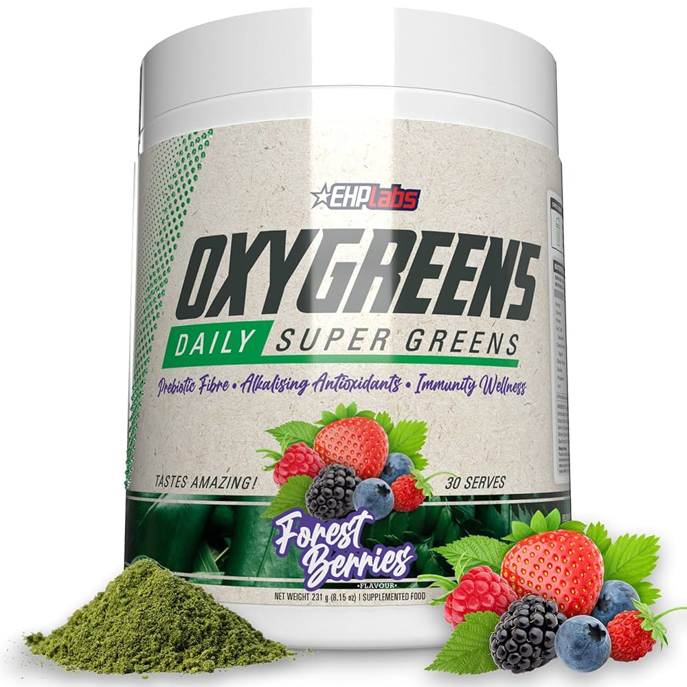 EHP Labs OxyGreens Super Greens Powder – Daily Greens & Superfood Supplement with Spirulina, Ch... | Amazon (US)