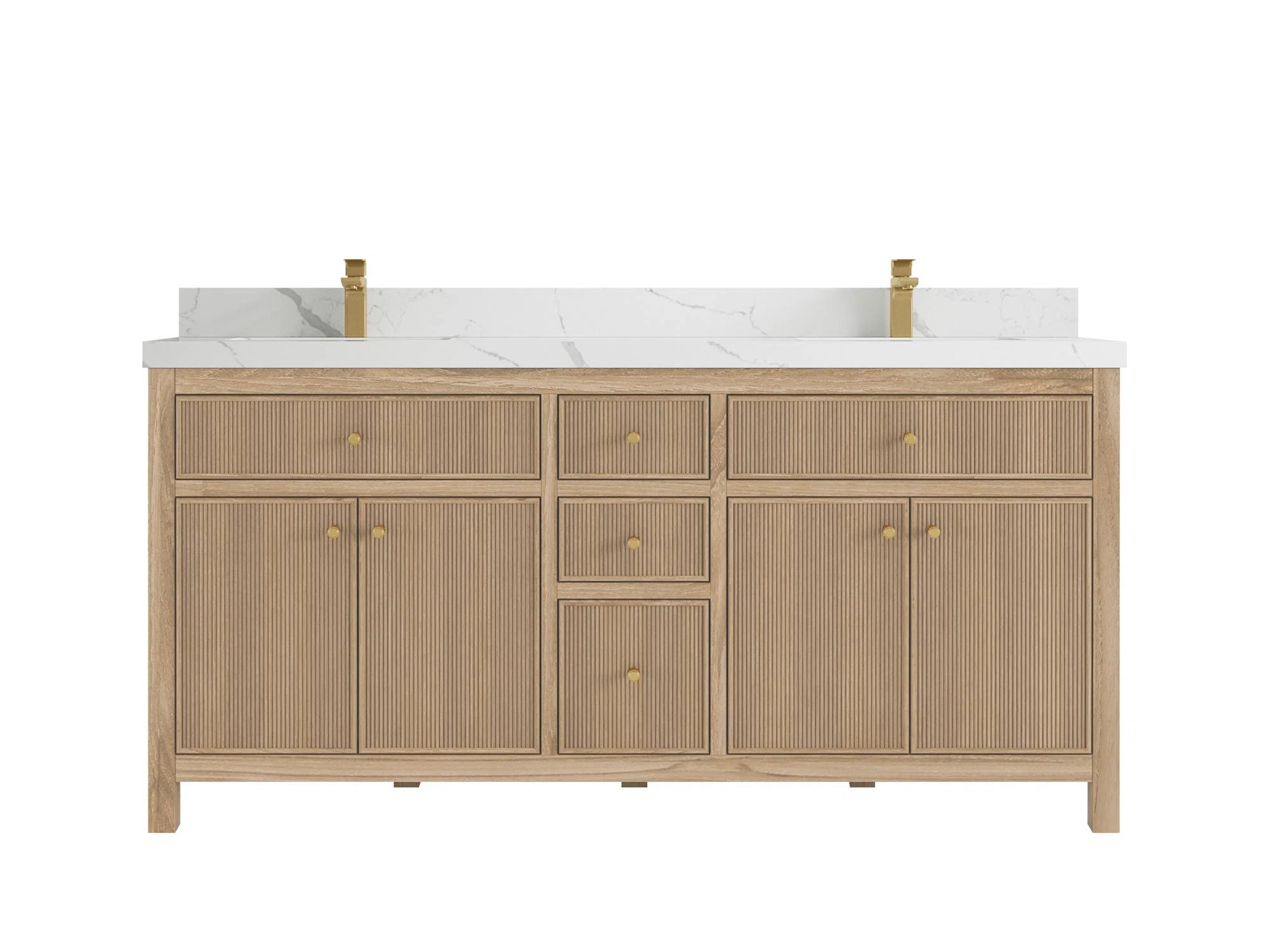 Willow Collections Sonoma 72'' Double Bathroom Vanity with Quartz Top | Wayfair | Wayfair North America