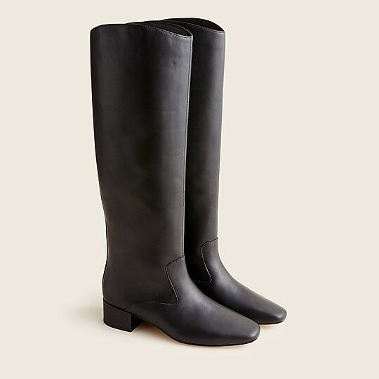 Roxie knee-high boots in leather | Black Boots | Fall Boots  | J.Crew US