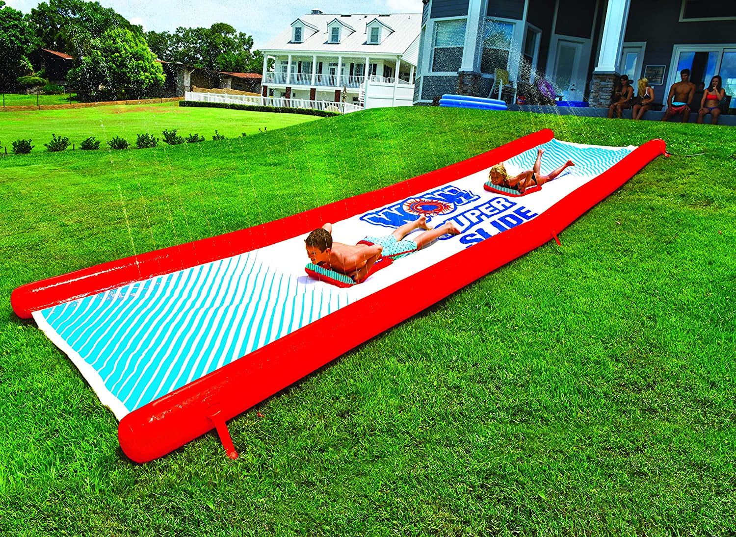 WOW Sports Super Slide - Giant Backyard Slip and Slide with Sprinkler, Extra Long Water Slide 25 ... | Walmart (US)
