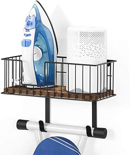 Ironing Board Hanger Wall Mount Ironing Board Holder Laundry Room Iron and Ironing Board Storage ... | Amazon (US)