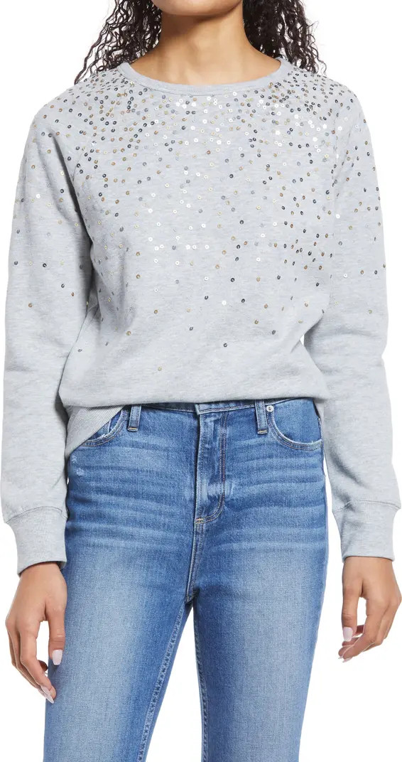 Sequin Crewneck Sweatshirt | Nordstrom Rack