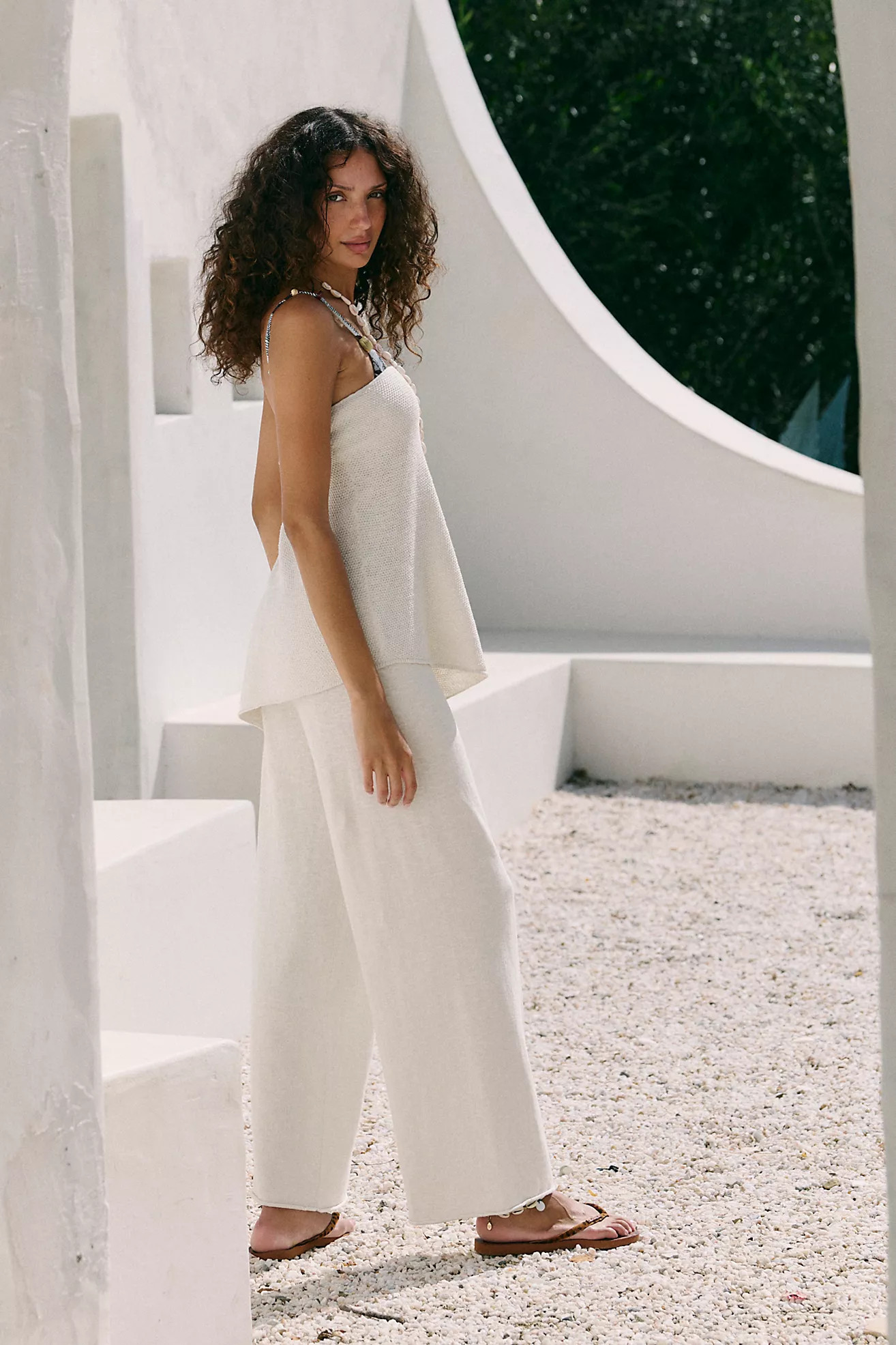 Krista Cotton-Linen Sweater Set | Free People (Global - UK&FR Excluded)