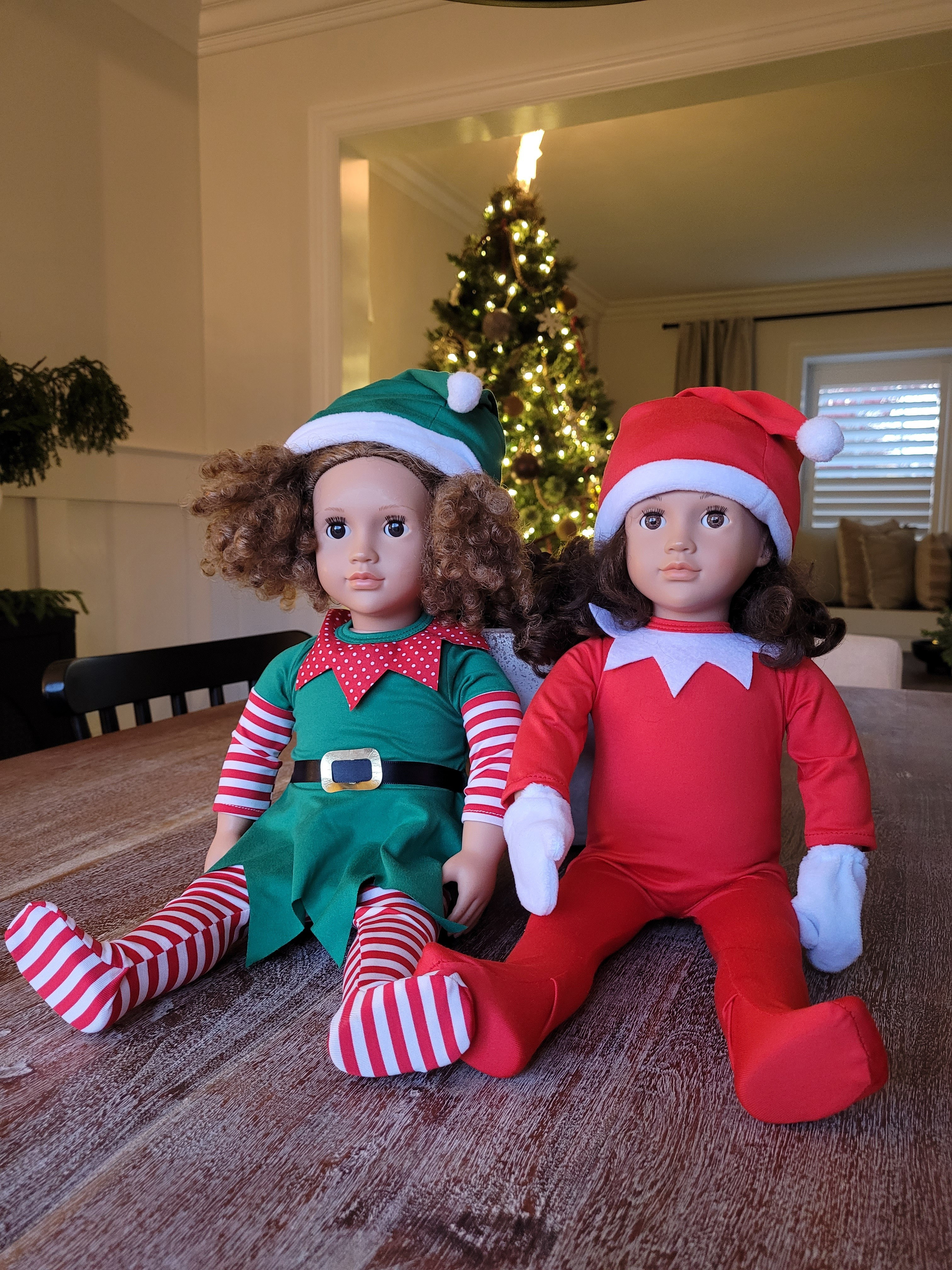 Our elf on the shelf dressed our 18" dolls today! These Amazon elf doll outfits are so cute for the holiday season! 

#LTKGiftGuide #LTKHoliday #LTKKids