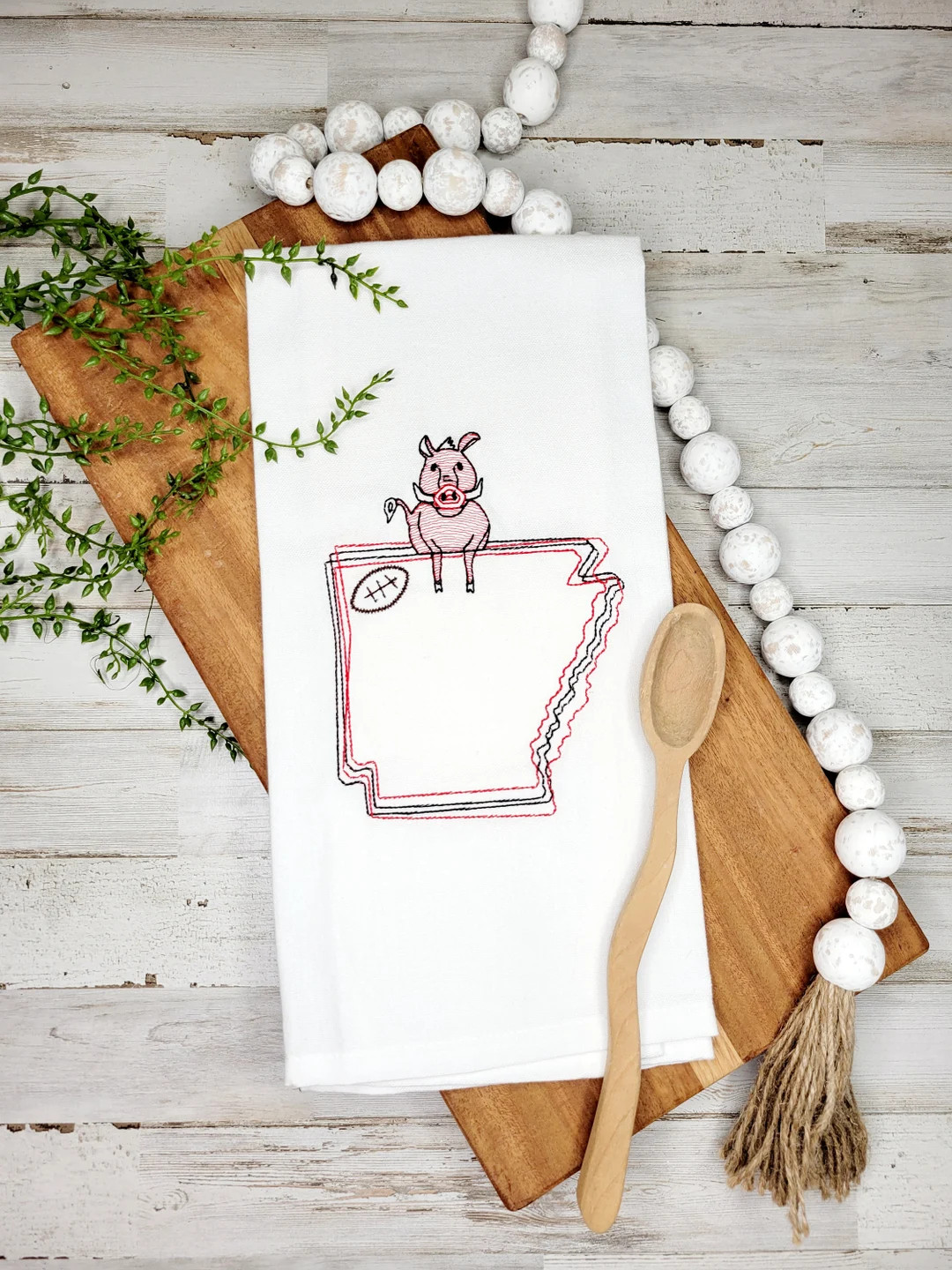 Arkansas Razorback Towel Arkansas Towel Razorback Kitchen - Etsy | Etsy (US)